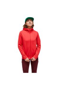 Bluza Peak Performance damska Rider Tech Zip Hood czerwona - S. Kolor: czerwony