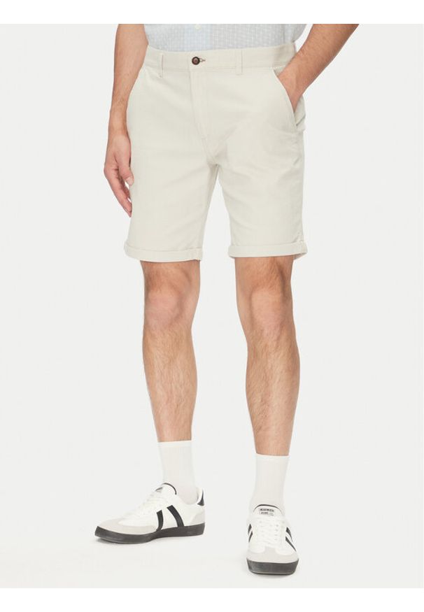 Jack & Jones Szorty materiałowe Fury 12206889 Beżowy Regular Fit. Kolor: beżowy. Materiał: bawełna