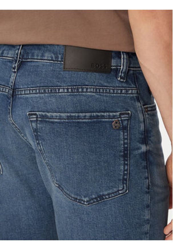 BOSS Szorty jeansowe Re.Maine 50559891 Niebieski Regular Fit. Kolor: niebieski. Materiał: bawełna