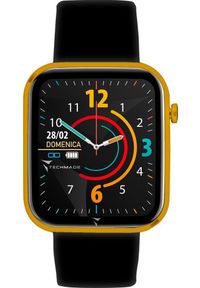 Smartwatch Techmade Smartwatch męski Techmade TM-HAVA-GD czarny pasek. Rodzaj zegarka: smartwatch. Kolor: czarny