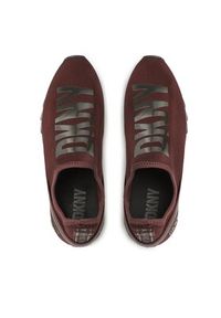 DKNY Sneakersy Abbi K3299730 Bordowy. Kolor: czerwony. Materiał: materiał #2