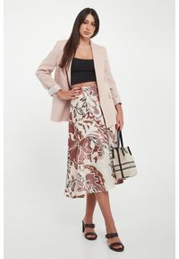 Marella Sport - Spódnica lniana ze wzorem MLSOSPITE MARELLA SPORT. Materiał: len. Styl: sportowy #1