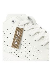 Sneakersy damskie S.Barski, cholewka skóra naturalna perforowana wiązanie klasyczne niski fason zaokrąglony nosek gruba podeszwa casualowy charakter,. Okazja: na co dzień. Zapięcie: sznurówki. Kolor: biały. Materiał: skóra. Szerokość cholewki: normalna. Obcas: na platformie. Sport: turystyka piesza #2