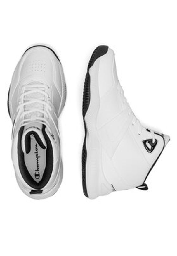 Champion Sneakersy ACADEMY MID CUT SHOE S22399-WW001 Biały. Kolor: biały. Materiał: materiał