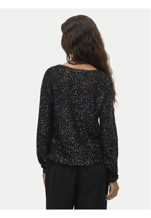 Vero Moda Bluzka Leilani 10318223 Czarny Loose Fit. Kolor: czarny. Materiał: syntetyk