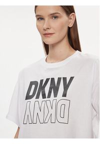 DKNY Sport T-Shirt DP2T8559 Biały Relaxed Fit. Kolor: biały. Materiał: bawełna. Styl: sportowy