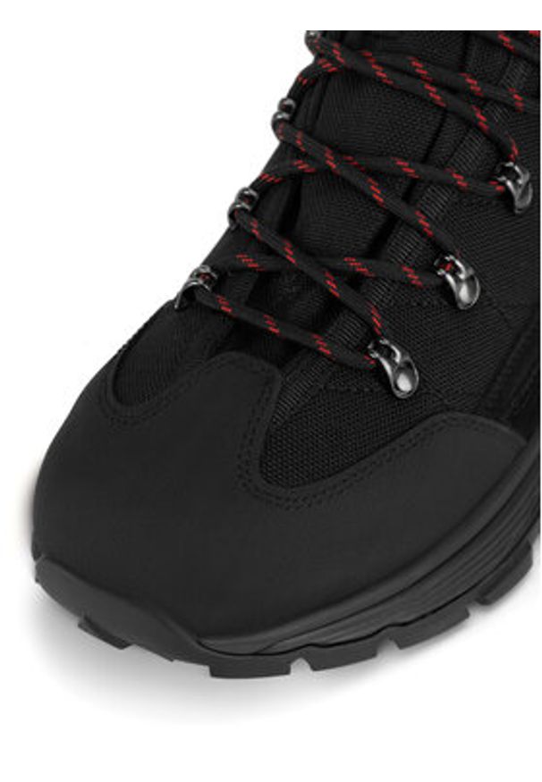 Hunter Trekkingi H1-060 Czarny. Kolor: czarny. Materiał: skóra. Sport: turystyka piesza