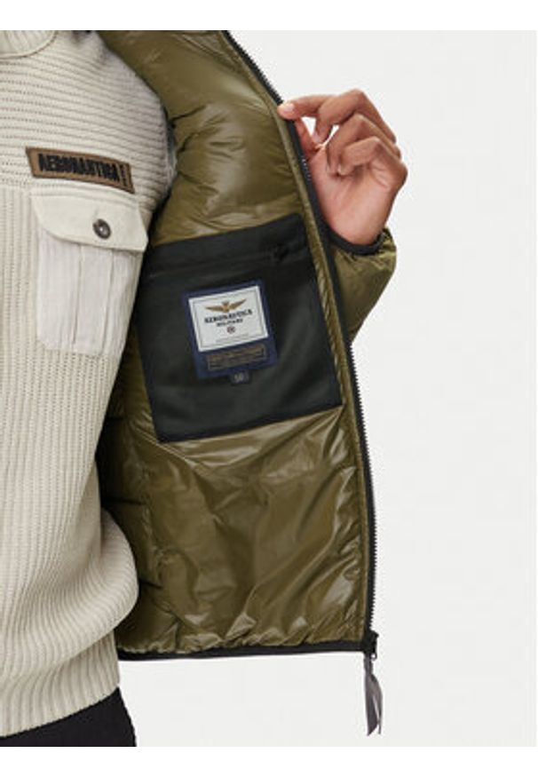 Aeronautica Militare Kurtka przejściowa 252AB3022UCT04214 Zielony Regular Fit. Kolor: zielony. Materiał: syntetyk