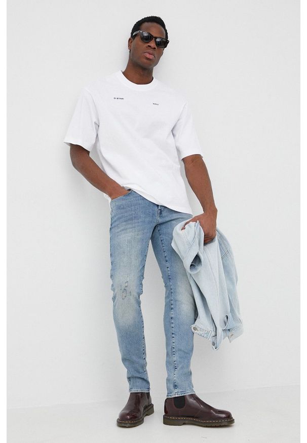 G-Star RAW - G-Star Raw jeansy męskie. Kolor: niebieski