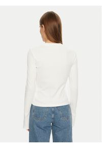 Calvin Klein Jeans Bluzka J20J224760 Biały Slim Fit. Kolor: biały. Materiał: bawełna #5