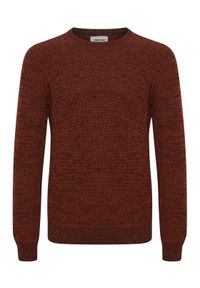 Blend Sweter 20716115 Bordowy Regular Fit. Kolor: czerwony. Materiał: bawełna
