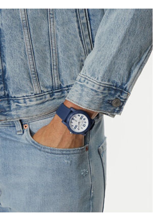 Nautica Zegarek NAPATS301 Niebieski. Kolor: niebieski. Materiał: syntetyk
