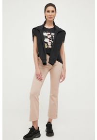 Pinko jeansy damskie medium waist. Kolor: różowy #4