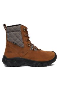 keen - Keen Śniegowce Greta Boot II Wp 1031169 Brązowy. Kolor: brązowy. Materiał: nubuk, skóra