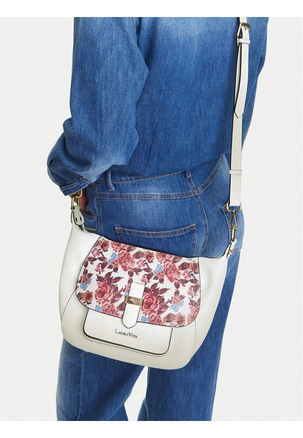 Laura Vita Torebka Berna 02 Biały. Kolor: biały. Materiał: skórzane