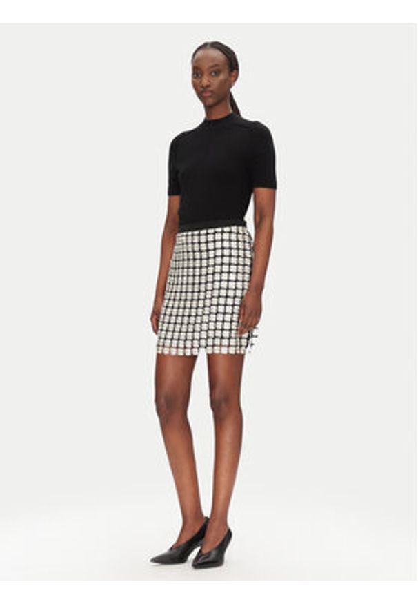 Bruuns Bazaar Spódnica ołówkowa Aluma BBW4527 Écru Slim Fit. Materiał: syntetyk