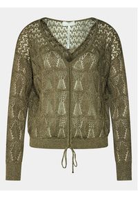 Guess Sweter Clarissa W4GR14 Z3E22 Zielony Regular Fit. Kolor: zielony. Materiał: wiskoza #4
