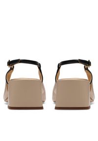 Clarks Czółenka Nyta45 Sling 26181321 Beżowy. Kolor: beżowy. Materiał: skóra
