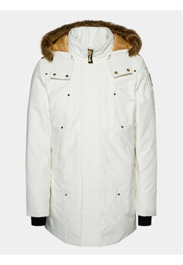 Moose Knuckles Kurtka puchowa Stag Lake Parka Écru Regular Fit. Materiał: bawełna