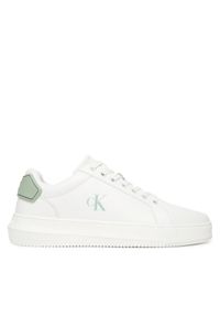 Calvin Klein Jeans Sneakersy YM0YM01296 Biały. Kolor: biały. Materiał: skóra