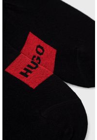 Hugo - HUGO skarpetki (2-pack) męskie kolor czarny. Kolor: czarny