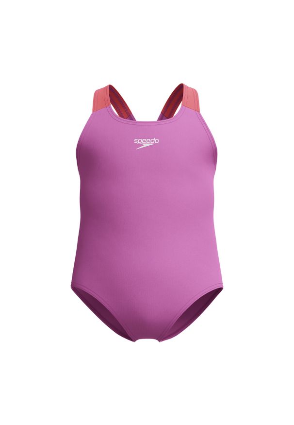 Strój kąpielowy jednoczęściowy dla dziewczynek Speedo Learn To Swim. Kolor: fioletowy