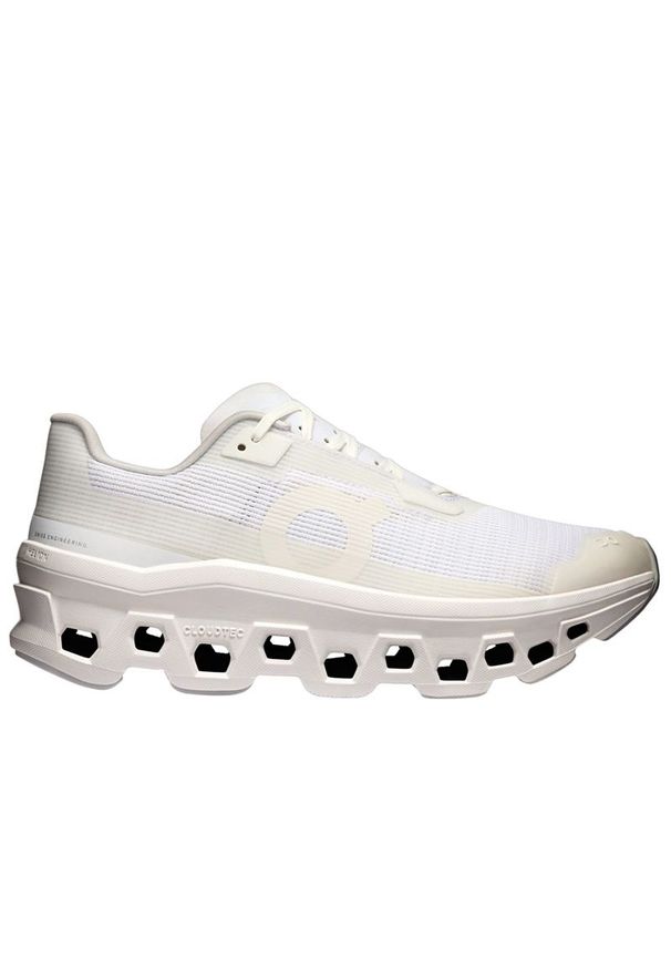Buty damskie On Running Cloudmonster Void 3WF10491200 - białe. Zapięcie: sznurówki. Kolor: biały. Materiał: materiał, syntetyk. Szerokość cholewki: normalna. Sport: bieganie