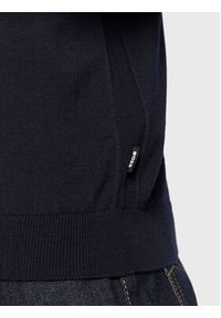 BOSS - Boss Sweter Melba-P 50468261 Granatowy Slim Fit. Kolor: niebieski. Materiał: wełna