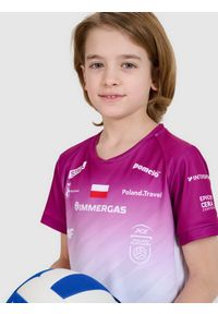 4f - 4F Koszulka meczowa replika domowa Liga Mistrzów CEV z sezonu 2024/2025 dziecięca 4F x Projekt Warszawa - multikolor 98/104. Okazja: do domu. Typ kołnierza: dekolt w serek. Kolor: wielokolorowy. Materiał: dzianina, włókno, materiał, syntetyk. Wzór: gładki, nadruk, ze splotem. Sezon: lato. Styl: klasyczny, sportowy