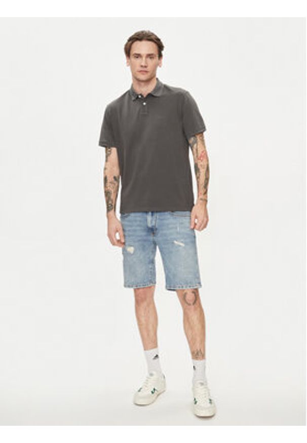 Pepe Jeans Polo New Oliver Gd PM542099 Szary Regular Fit. Typ kołnierza: polo. Kolor: szary. Materiał: bawełna