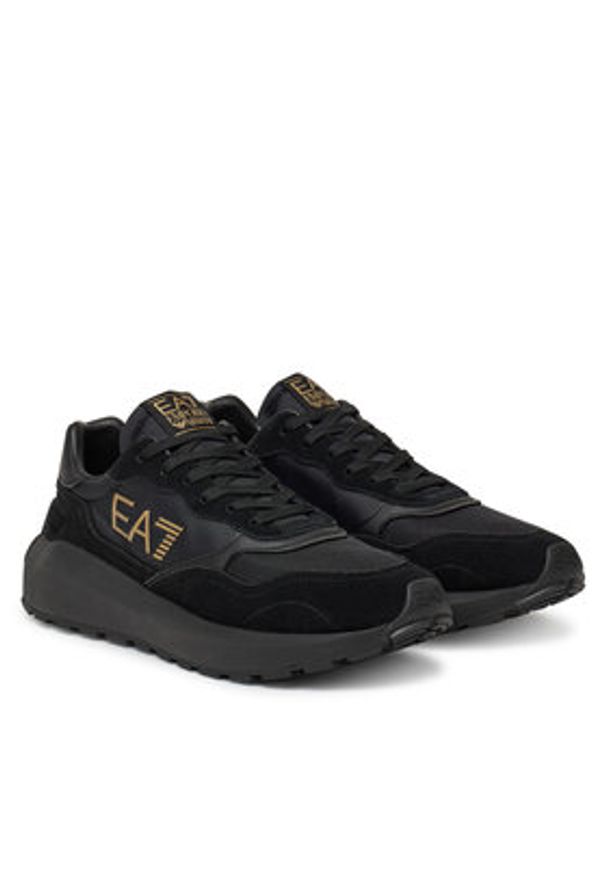 EA7 Emporio Armani Sneakersy X8X186 XK401 U106 Czarny. Kolor: czarny. Materiał: materiał