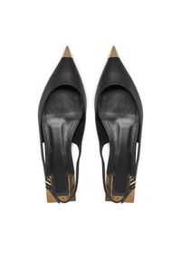 Elisabetta Franchi Baleriny SA-07L-51E2 Czarny. Kolor: czarny. Materiał: skóra #6