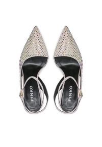 Pinko Sandały Lisette Slingback PE BLKS1 100566 A0N6 Szary. Kolor: szary. Materiał: zamsz, skóra