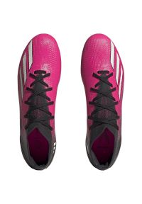 Adidas - Buty piłkarskie adidas X Speedportal.2 Fg M GV9563 różowe róże i fiolety. Zapięcie: sznurówki. Kolor: różowy. Materiał: syntetyk, guma. Sport: piłka nożna