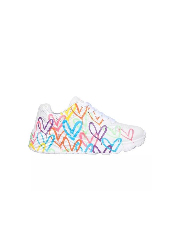 skechers - Tenisówki Skechers Model Uno Lite Kolor Biały. Kolor: biały, wielokolorowy. Materiał: materiał, syntetyk, tkanina