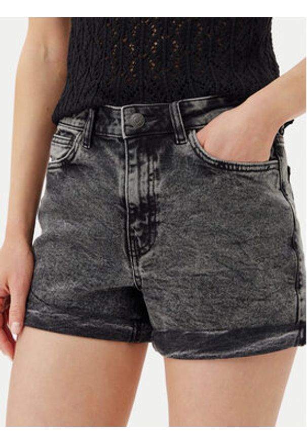 Noisy may - Noisy May Szorty jeansowe Moni 27033697 Szary Slim Fit. Kolor: szary. Materiał: bawełna