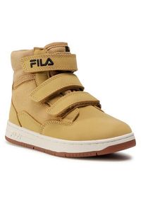 Fila Trzewiki Knox Velcro Mid Jr 1011086.EDU Żółty. Kolor: żółty. Materiał: skóra #5