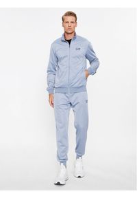 Dres EA7 Emporio Armani. Kolor: niebieski. Materiał: dresówka #1