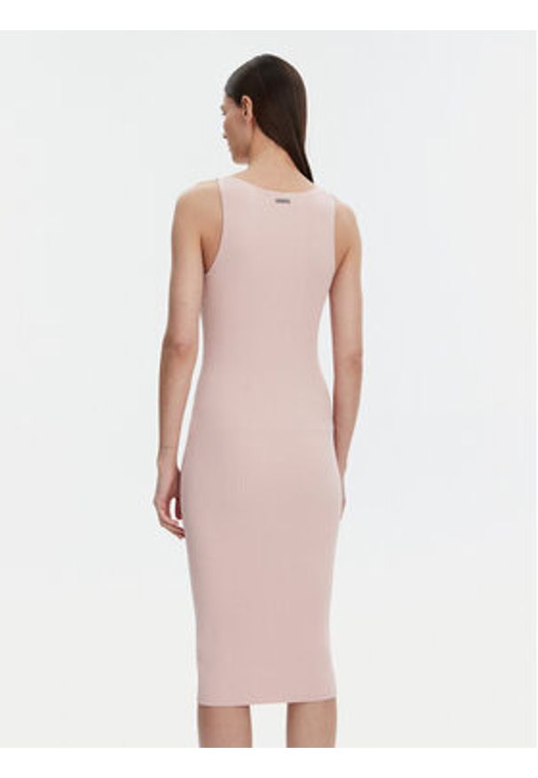 MICHAEL Michael Kors Sukienka dzianinowa MT482IL33D Różowy Slim Fit. Kolor: różowy. Materiał: wiskoza