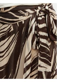 Guess Spódnica mini 174857 Brązowy Classic Fit. Kolor: brązowy. Materiał: syntetyk #2