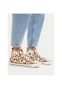 Trampki Converse. Kolor: brązowy. Wzór: nadruk #1