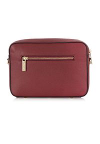 Ochnik - Torebka damska. Kolor: czerwony. Materiał: skórzane. Styl: casual. Rodzaj torebki: na ramię #3