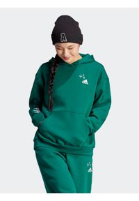 Adidas - adidas Bluza Scribble Embroidery IJ8738 Zielony Loose Fit. Kolor: zielony. Materiał: bawełna #1