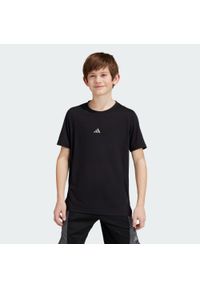 Adidas - Koszulka Training AEROREADY Kids. Kolor: wielokolorowy, czarny, szary. Materiał: materiał