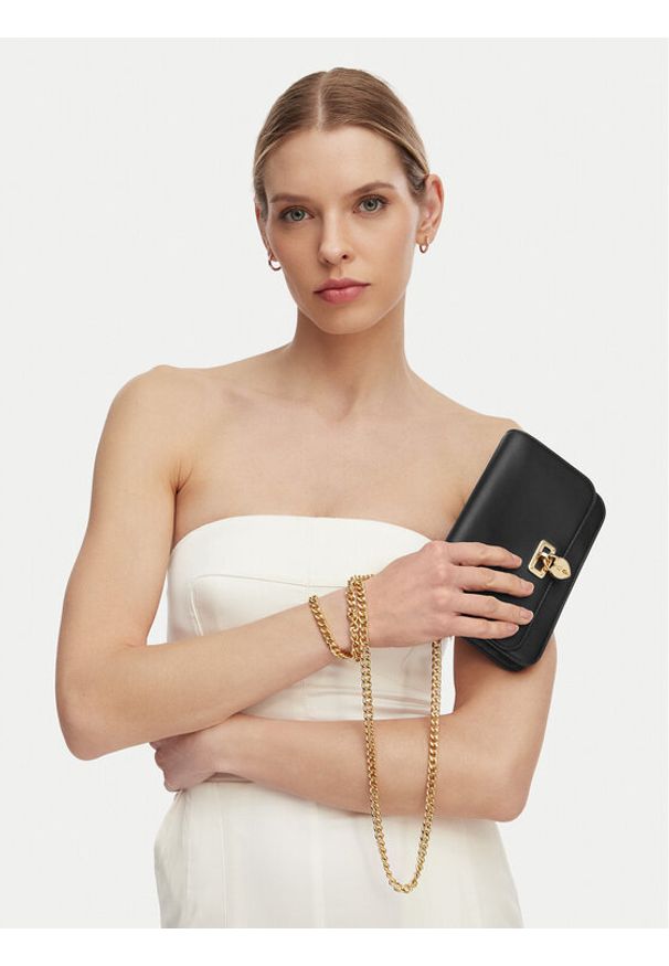 Lauren Ralph Lauren - LAUREN RALPH LAUREN Torebka 432962115002 Czarny. Kolor: czarny. Materiał: skórzane