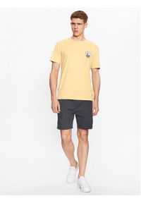 Quiksilver T-Shirt Qs Bubble Stamp EQYZT07258 Żółty Regular Fit. Kolor: żółty. Materiał: bawełna