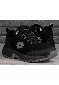 Buty sportowe LOTTO KETCHAM sneakersy. Kolor: czarny, szary, wielokolorowy. Sport: turystyka piesza