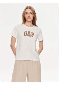 GAP - Gap T-Shirt 878165-00 Biały Regular Fit. Kolor: biały. Materiał: bawełna