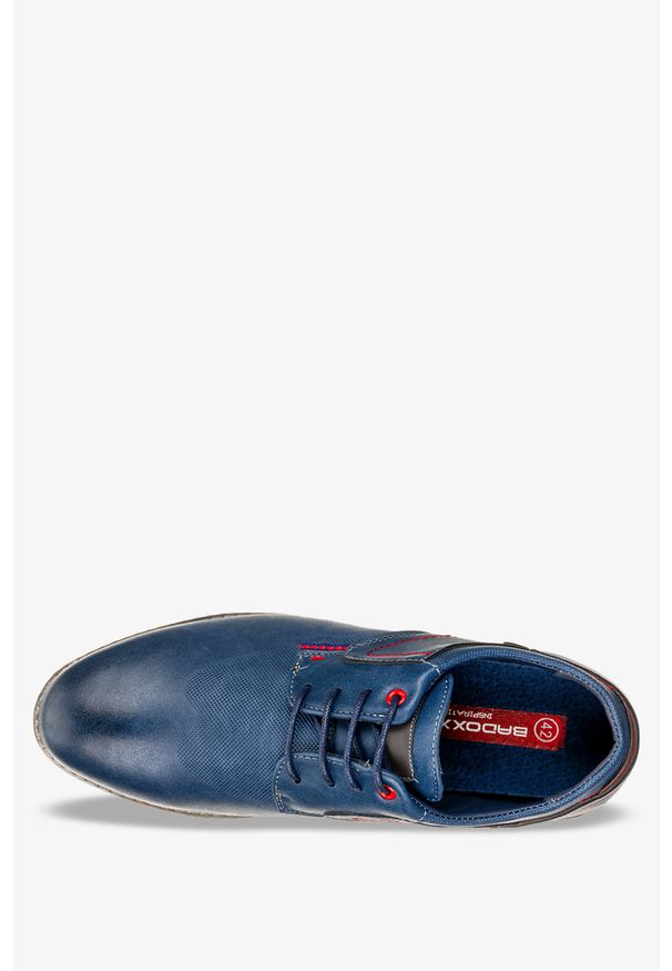 Badoxx - Niebieskie buty wizytowe sznurowane badoxx mxc429. Kolor: niebieski. Styl: wizytowy