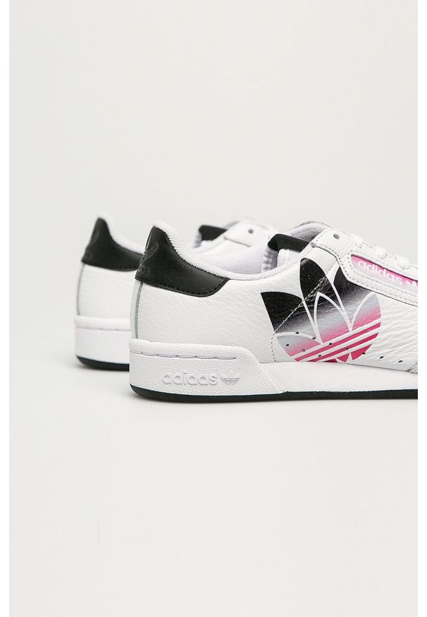 adidas Originals - Buty skórzane Continental 80. Nosek buta: okrągły. Zapięcie: sznurówki. Kolor: biały. Materiał: skóra